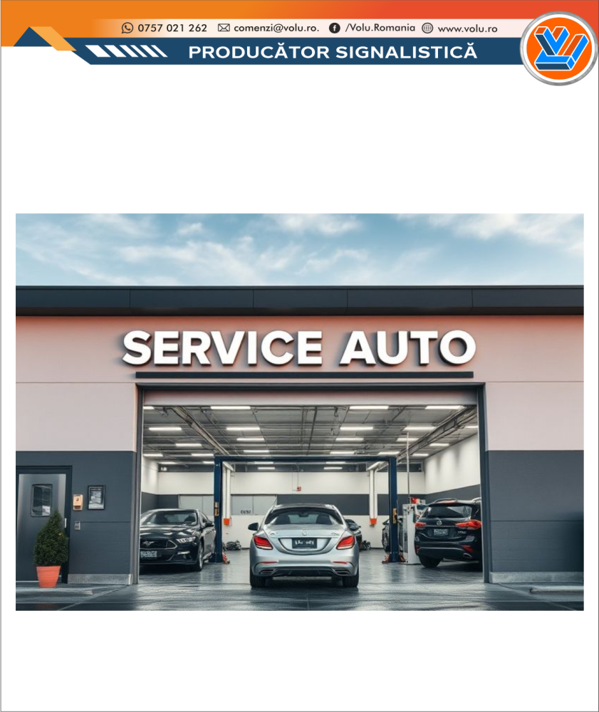 Litere Volumetrice Iluminate LED - personalizat Service Auto [3]