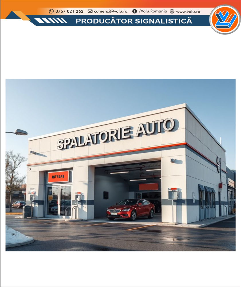 Litere Volumetrice Iluminate LED - personalizat Spalatorie Auto [1]