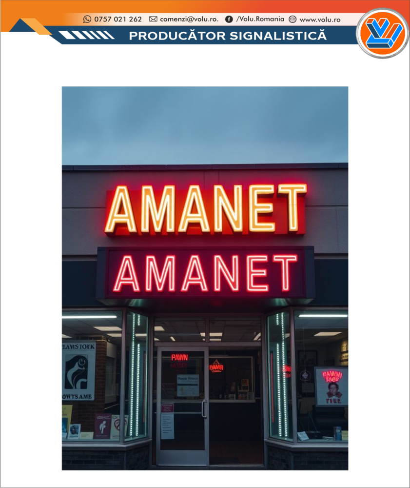 Litere Volumetrice Iluminate NEONFLEX - personalizat Amanet [1]