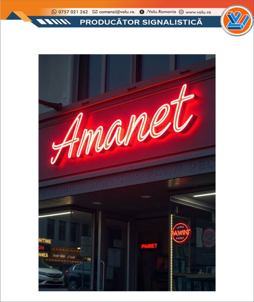 Litere Volumetrice Iluminate NEONFLEX - personalizat Amanet [4]