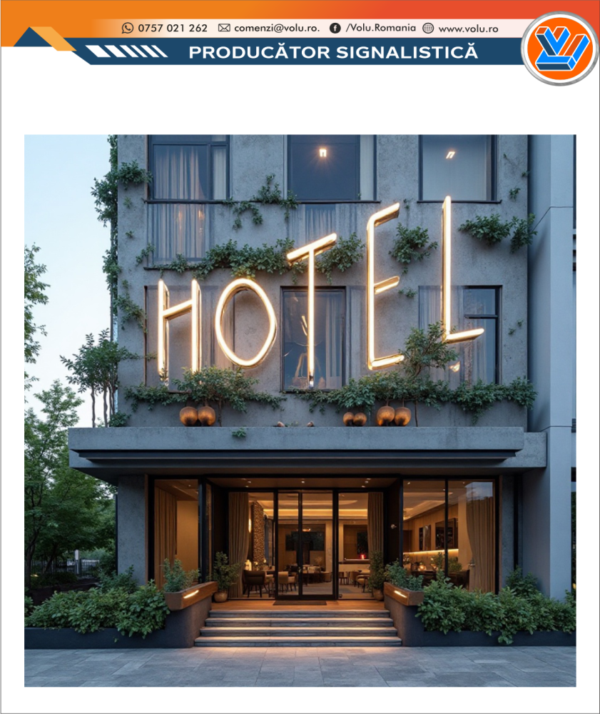 Litere Volumetrice Iluminate NEONFLEX - personalizat Hotel [5]