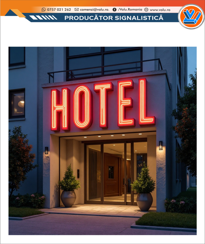Litere Volumetrice Iluminate NEONFLEX - personalizat Hotel [6]