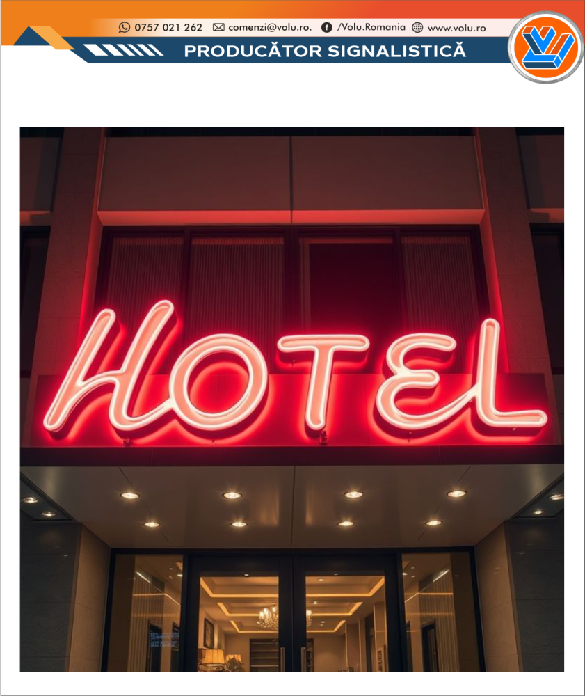 Litere Volumetrice Iluminate NEONFLEX - personalizat Hotel [3]