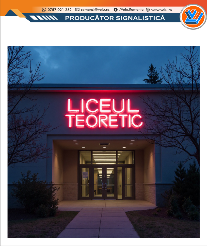 Litere Volumetrice Iluminate NEONFLEX - personalizat Liceu [1]
