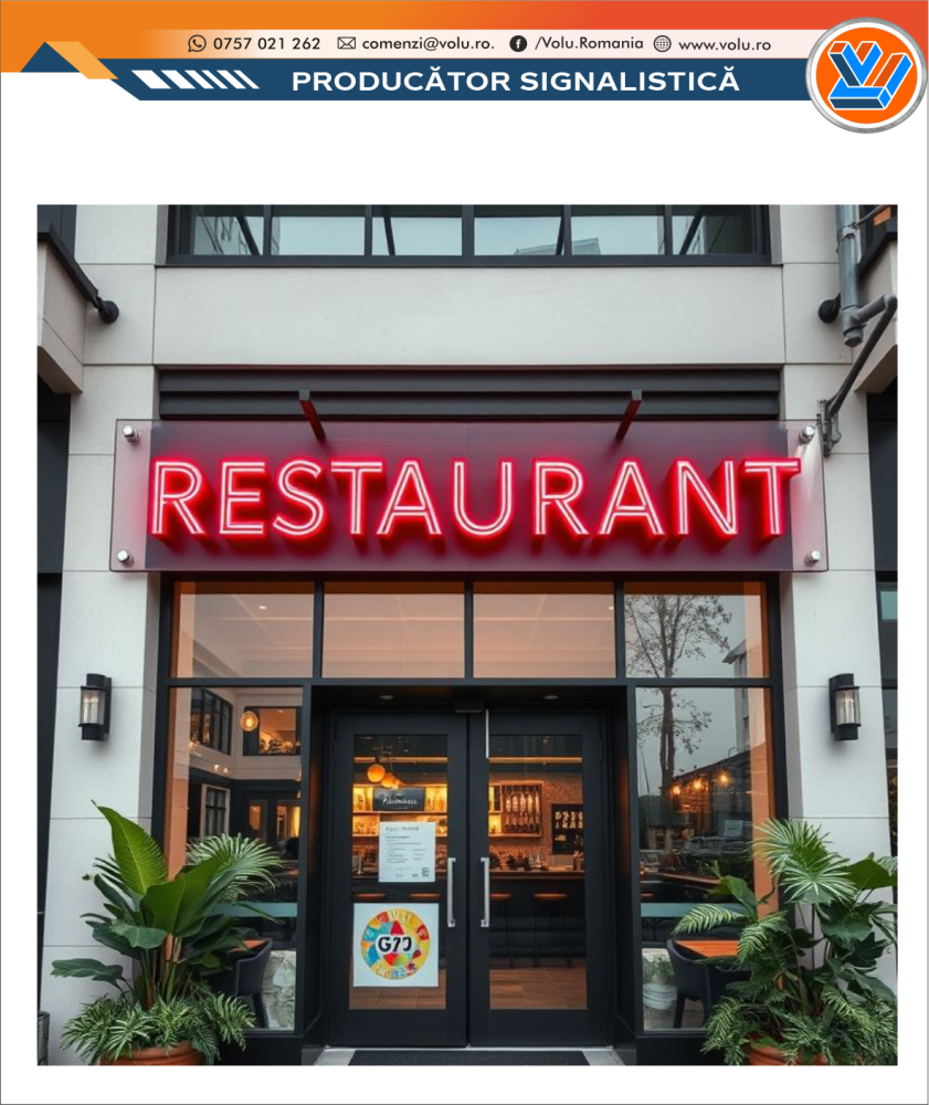 Litere Volumetrice Iluminate NEONFLEX - personalizat Restaurant [2]