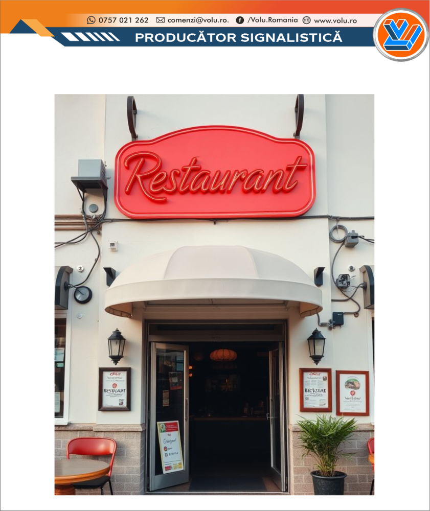 Litere Volumetrice Iluminate NEONFLEX - personalizat Restaurant [3]