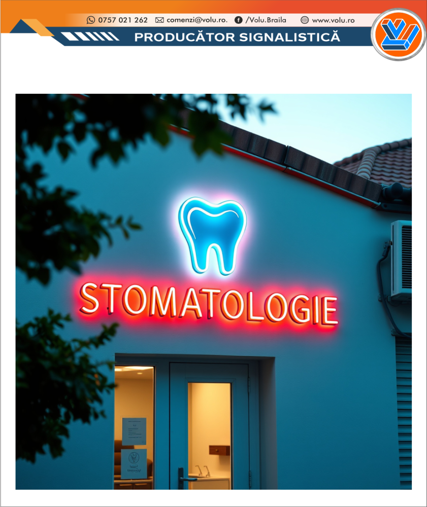 Litere Volumetrice Iluminate NEONFLEX - personalizat Stomatologie [2]