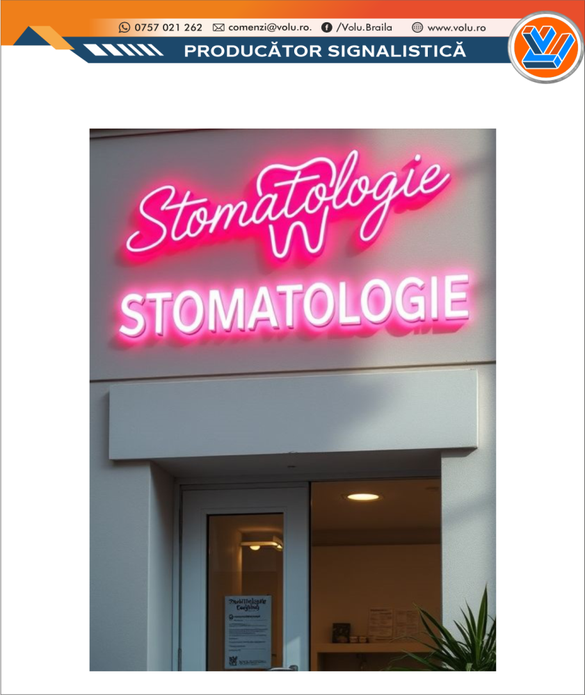 Litere Volumetrice Iluminate NEONFLEX - personalizat Stomatologie [3]