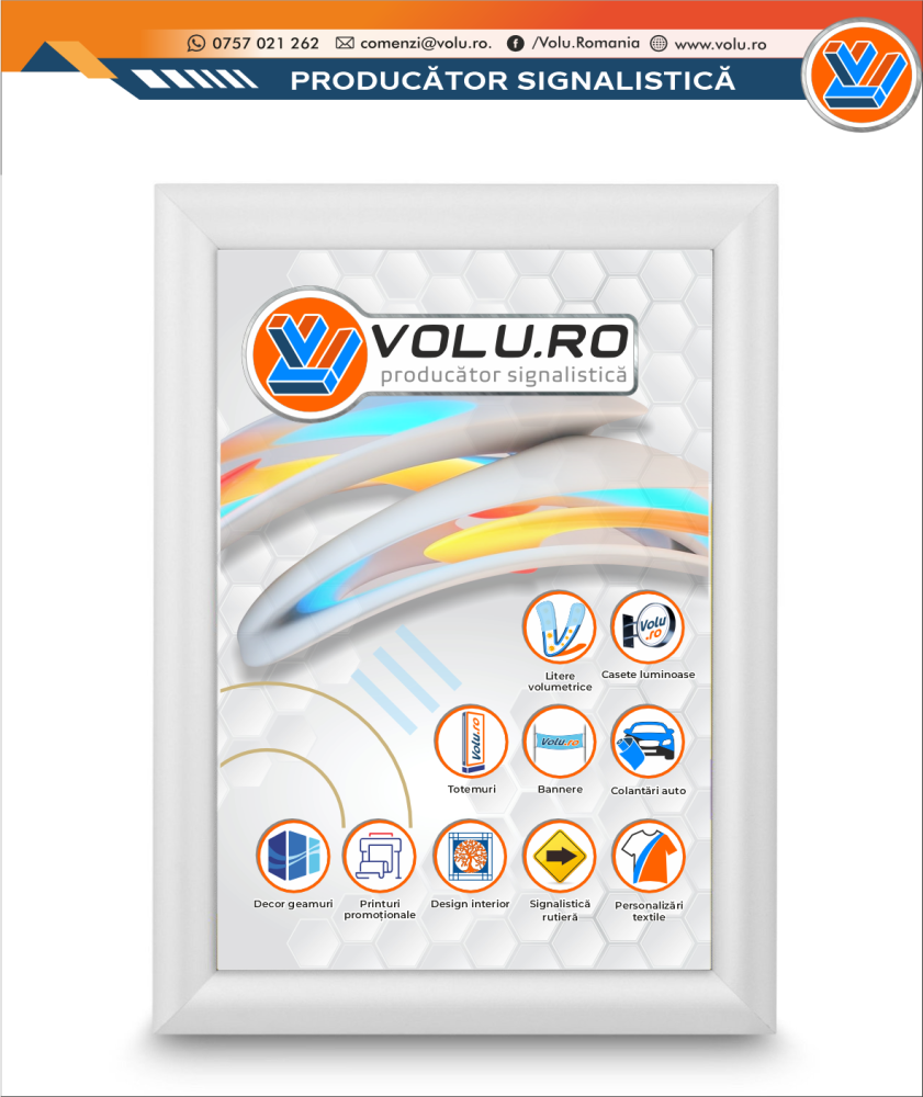 Rama click argintie 25/45 B1 [1]