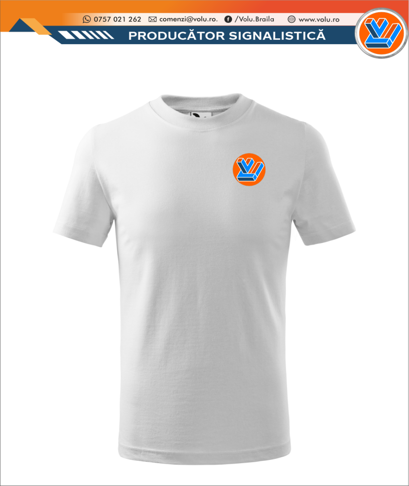 Tricou Clasic Copii Personalizat Alb [1]