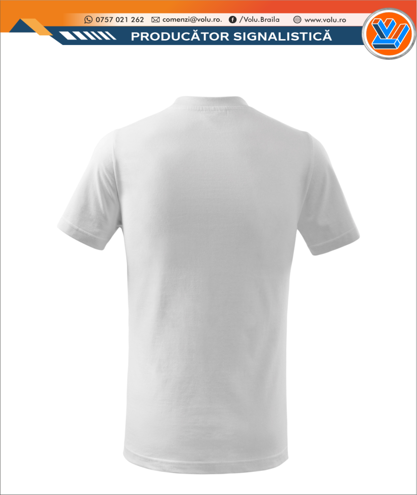 Tricou Clasic Copii Personalizat Alb [3]