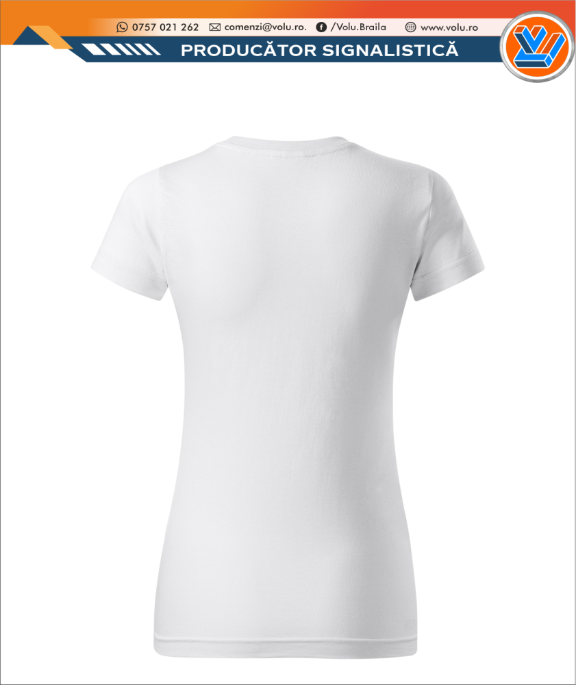Tricou Clasic Dama Personalizat Alb [3]