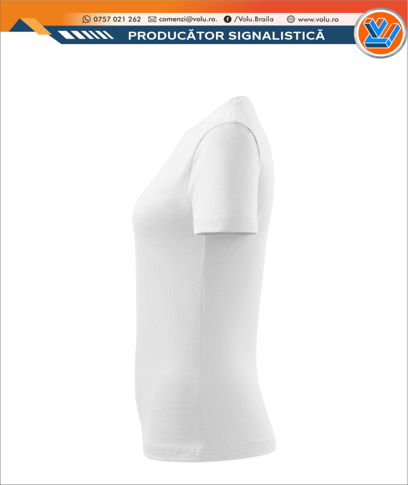 Tricou Clasic Dama Personalizat Alb [2]