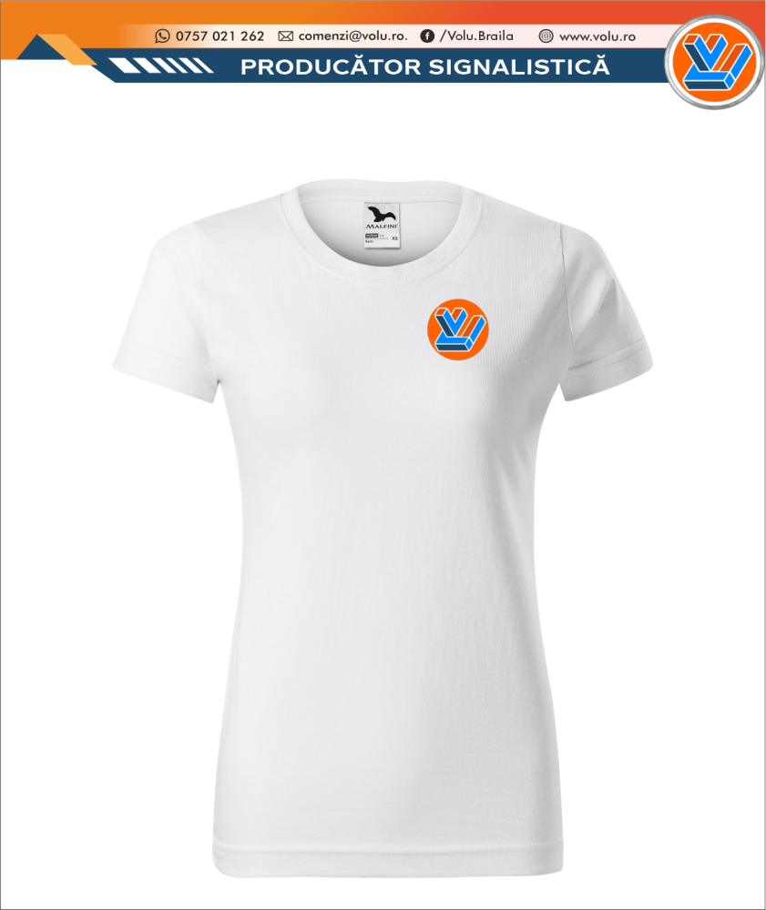 Tricou Clasic Dama Personalizat Alb [1]