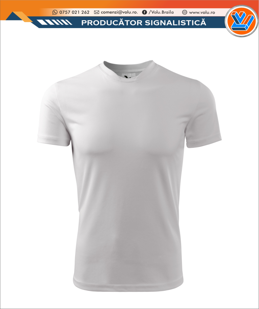 Tricou Clasic Personalizat Poliester Alb [1]