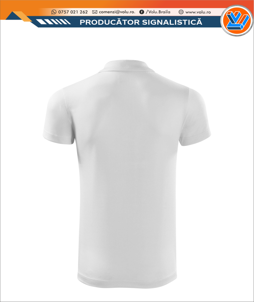 Tricou Polo Dama Personalizat Poliester Alb [2]