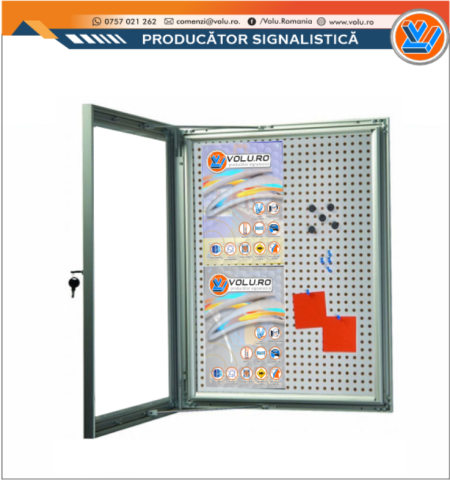 Sisteme de Afisare - Avizier de exterior din metal si pluta 4xA4