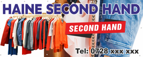 Bannere - Banner print digital Haine Second Hand