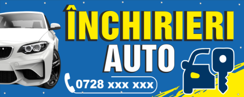Bannere - Banner print digital Inchirieri Auto