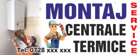 Bannere - Banner print digital Montaj Centrale Termice