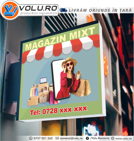 Casete Luminoase - Caseta luminoasa Magazin Mixt