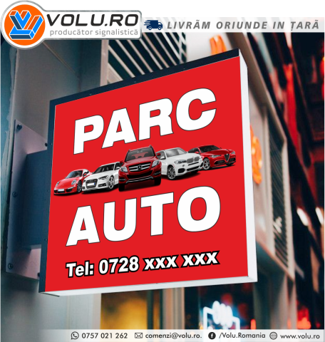 Casete Luminoase - Caseta luminoasa Parc Auto
