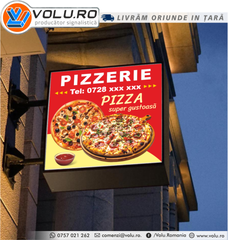 Casete Luminoase - Caseta luminoasa Pizzerie