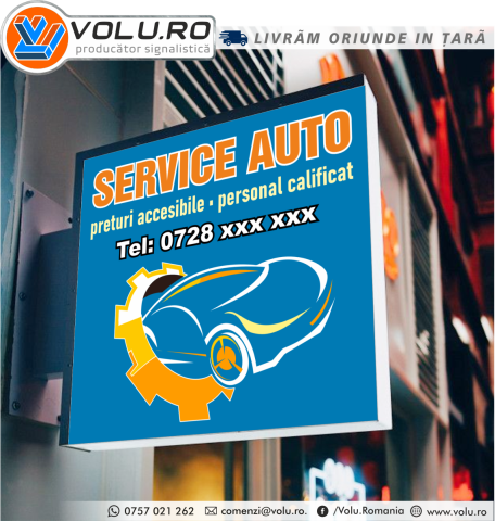 Casete Luminoase - Caseta luminoasa Service Auto