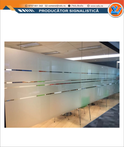 Decor Geamuri - Folie geam decorativă model Dungi