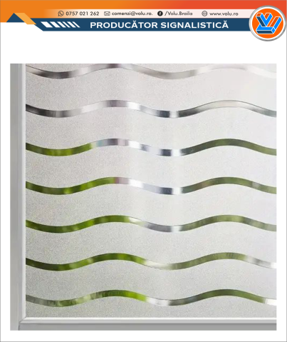 Decor Geamuri - Folie geam decorativă model Dungi