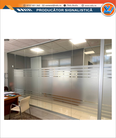 Folie geam decorativă model Dungi [1]