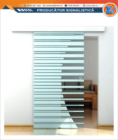 Folie geam decorativă model Dungi [1]