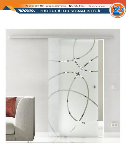 Folie geam decorativă model Dungi [3]