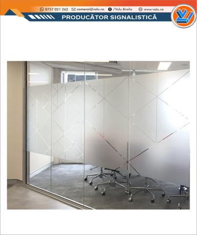 Folie geam decorativă model Geometric [3]