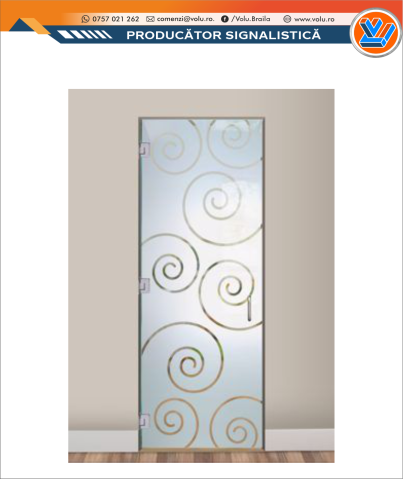 Folie geam decorativă model Geometric [1]