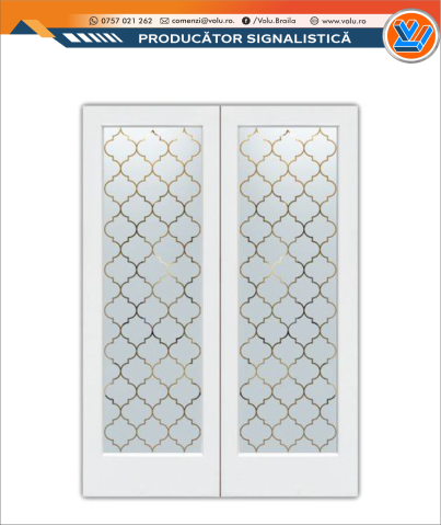 Folie geam decorativă model Geometric [2]