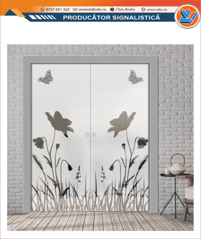 Decor Geamuri - Folie geam decorativă model Natură