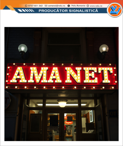 Litere Volumetrice Iluminate BEC LED - personalizat Amanet [2]