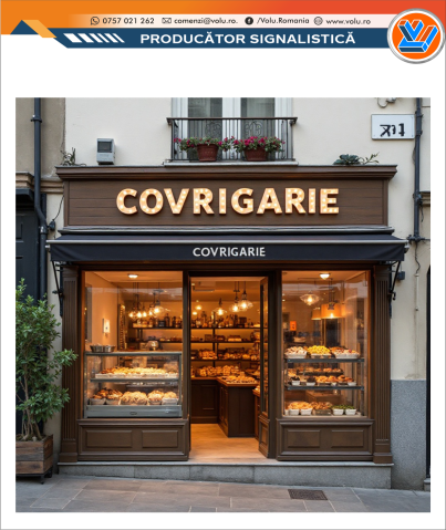 Litere Volumetrice - Litere Volumetrice Iluminate BEC LED - personalizat Covrigarie