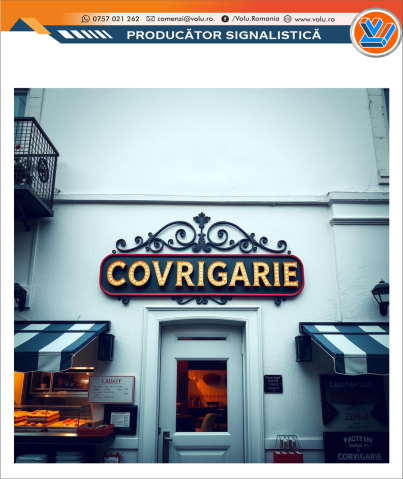 Litere Volumetrice Iluminate BEC LED - personalizat Covrigarie [1]