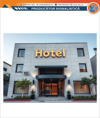 Litere Volumetrice - Litere Volumetrice Iluminate BEC LED - personalizat Hotel