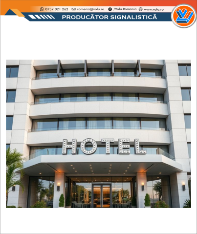 Litere Volumetrice Iluminate BEC LED - personalizat Hotel [1]