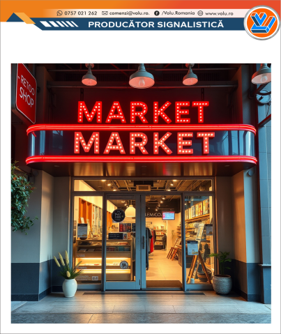 Litere Volumetrice Iluminate BEC LED - personalizat Market [1]