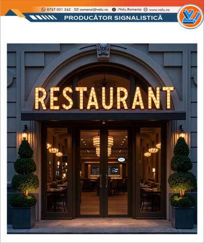 Litere Volumetrice Iluminate BEC LED - personalizat Restaurant [1]