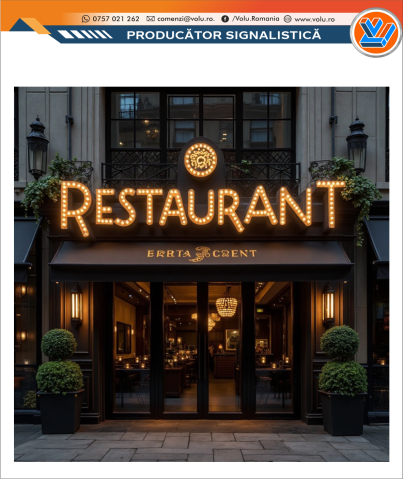Litere Volumetrice Iluminate BEC LED - personalizat Restaurant [2]