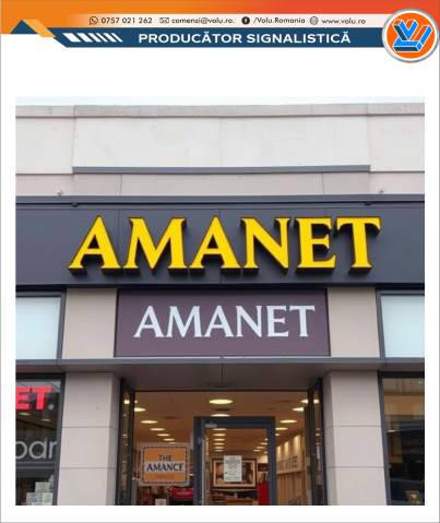 Litere Volumetrice - Litere Volumetrice Iluminate LED - personalizat Amanet