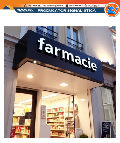 Litere Volumetrice Iluminate LED - personalizat Farmacie [2]