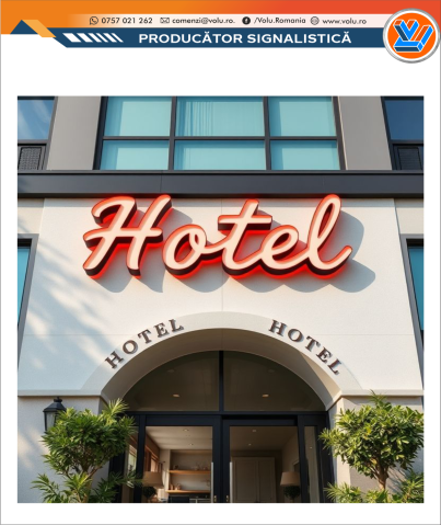 Litere Volumetrice Iluminate LED - personalizat Hotel [3]