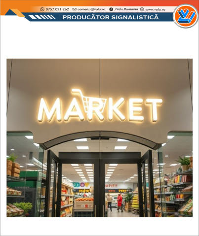 Litere Volumetrice - Litere Volumetrice Iluminate LED - personalizat Market