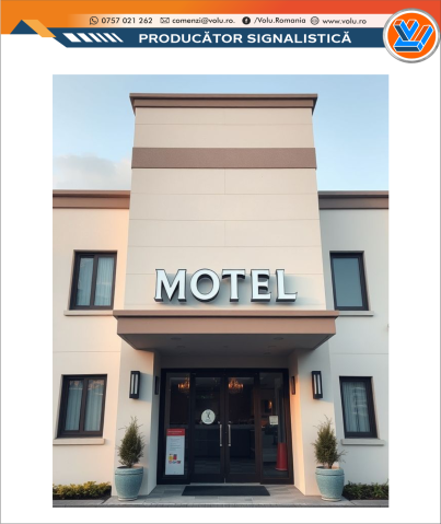 Litere Volumetrice Iluminate LED - personalizat Motel [4]